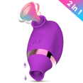 thumbnail image 1 of Sucking Licking Vibrator Toy, XBONP 2-in-1 Tongue Licking & Clitoral Sucking Nipples Stimulator, 7 Modes Adult Sex Toys for Women Couples, 1 of 8