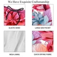 thumbnail image 4 of luoweisi Men's Beach Shorts Quick Dry Swim Trunks with Mesh Lining Art Flowers S, 4 of 5