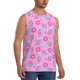 thumbnail image 2 of Balery Pink Donuts Camisetas sin mangas para hombre, absorbe la humedad y protege contra el mal olor.-X-Large, 2 of 7
