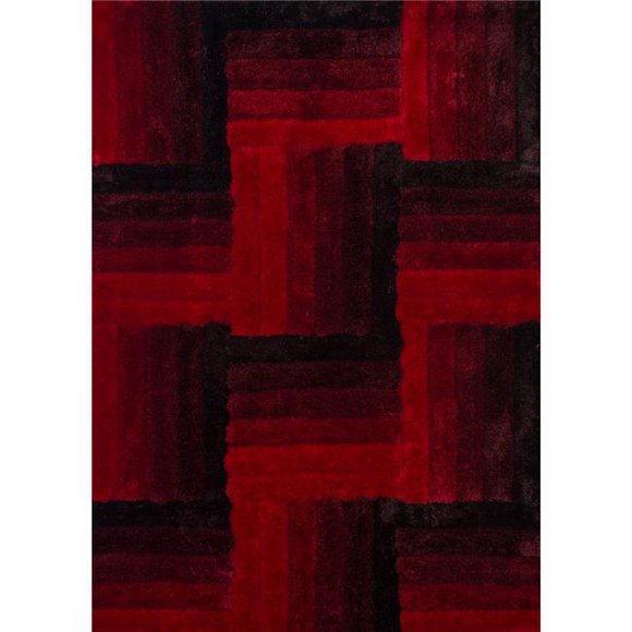 United Weavers 2100 20330 58 5 ft. 3 in. x 7 ft. 2 in. Finesse Flagstone Area Rug, Red