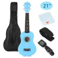 thumbnail image 1 of 21'' Blue Ukulele Uke Musical Instrument Beginner Soprano Cuatro + Bag + Tuner, 1 of 6