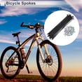 thumbnail image 2 of Unique Bargains 1 Set Universal Bicycle Spokes 13G Bike Wheel Spokes Nipple 45 Steel Black-148mm, 2 of 7