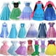 thumbnail image 2 of Frozen Elsa Anna Princess Costume Girls Halloween Dress Kids Cosplay Rapunzel Mermaid Moana Snow White Aurora Disguise Outfits, 2 of 5