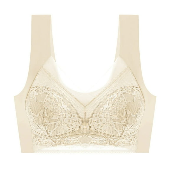 Seductiva Sports Bras for Women Contrast Lace Wireless Bra Comfy & Breathable Bra Women's Lingerie & Underwear Push Up Comfort Soft No Underwire 1PC