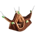thumbnail image 3 of Mascota hámster pájaro hurón ardilla hamaca colgante jaula nido casa Juguetes , hamaca marrón Yinane Hamaca para hámster, 3 of 8