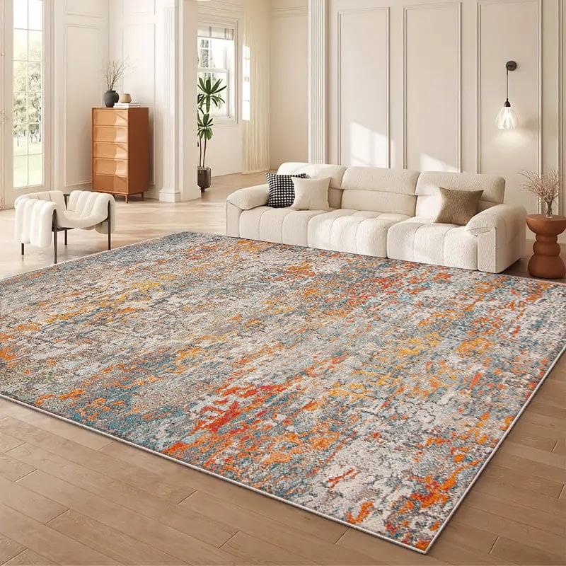 TECHVIDA 5x7 Area Rugs for Living Room Rugs, Modern Abstract Machine Washable Vintage Rugs,Non Slip Carpet,Modern Carpet for Bedroom Dining Room Farmhouse Home
