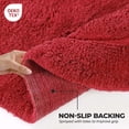 thumbnail image 4 of Superior Non-Slip Washable Bath Rug Set, 20" x 30", 24" x 36", Burgundy, 4 of 11