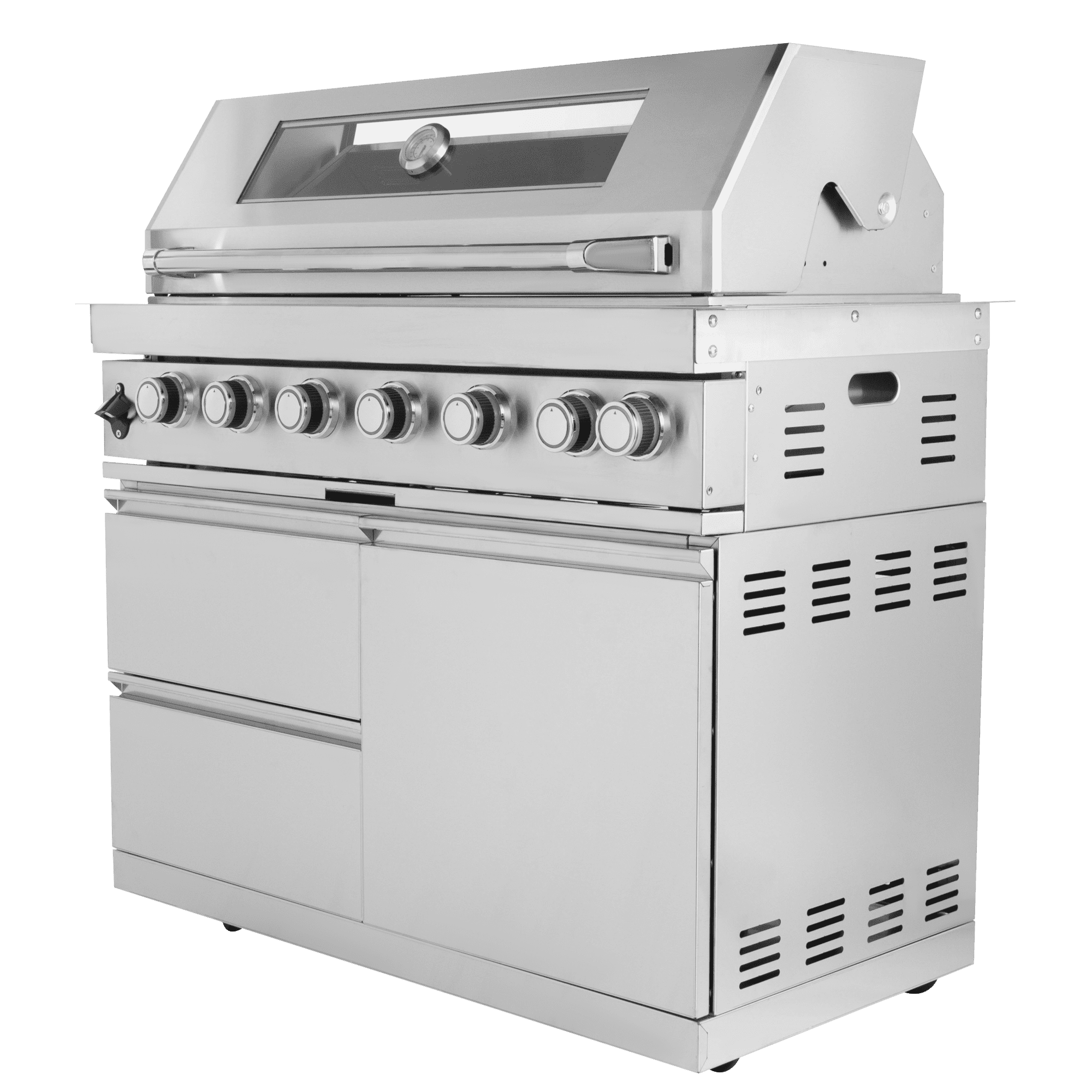 85000BUT Silver Gas Grill Six Burners Grill-B Stainless steel Outdoor Kitchen Islands(LTL carry)