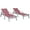 Burgundy, variant on LeisureMod Marlin Modern Outdoor Chaise Lounge Arm Chair with Grey Powder Coated Aluminum Frame for Patio and Backyard Garden, Set of 2 (Green)