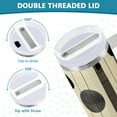 thumbnail image 3 of Yayeee 40oz Stainless Steel Tumbler with Straw and Handle Double-Wall Insulated Travel Water Bottle, Stripes Pattern, 3 of 8