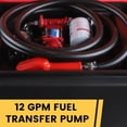 thumbnail image 5 of Diesel Gasoline Fuel Transfer Caddy Tank with 12V DC Self-Priming Fuel Transfer Pump for Cars, Motorcycles, Boats, Lawn Mowers, Snowblowers, Manual Fueling Nozzle, 12GPM Flow Rate, 40 Gallon, 5 of 8