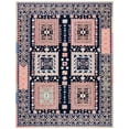 thumbnail image 2 of SAFAVIEH Bellagio Petar Geometric Wool Area Rug, Black/Navy, 8' x 10', 2 of 10