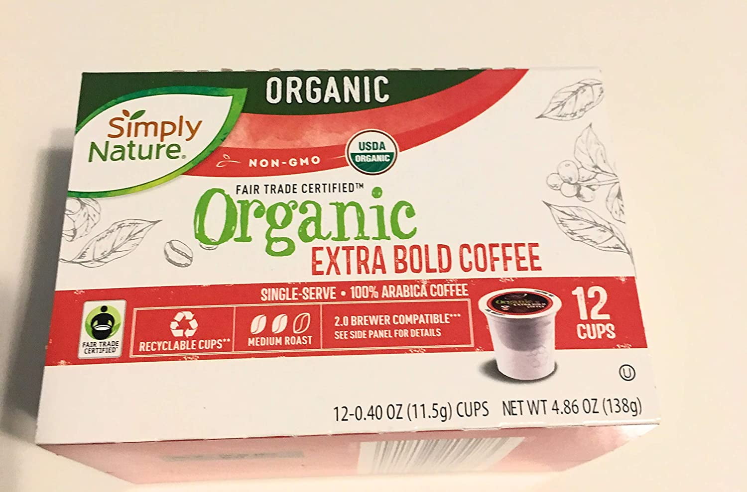 simply nature organic extra bold coffee
