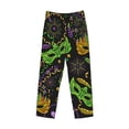 thumbnail image 4 of Easygdp Carnival Mardi Gras3 Men's Pajama Pant, Sleep Elastic Waistband Lounge Pants - Large, 4 of 9