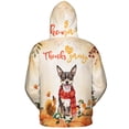 thumbnail image 2 of Happy Thanksgiving Rat Terrier with Turkey Pumpkins Autumn Vibes All Over Print 3D Hoodie Unisex Merch Hoodies Ratty Dog Lover - 12018, 2 of 6