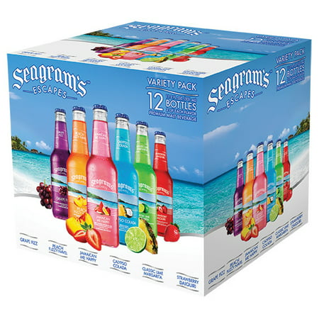 seagram escapes pack upc variety coolers wine drinks seagrams ebay flavors open