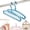 B, variant on Foldable Clothes Hanger, 11 Holes, 360 Degree Rotating, Anti-Skid, for Closet