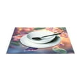 thumbnail image 3 of Ryvnso Placemats Set of 4 Hummingbirds Dining Mats Heat-Resistant Non-Slip Washable Table Mat, 3 of 8