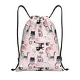 thumbnail image 1 of Fotbe Cat Bolsa Mochila con Cordón Estampada, Bolsa de Gimnasio Deportiva, Bolsa Cinch, Bolsa con Cordón para Hombres y Mujeres-Medium, 1 of 6