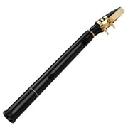 HiXing C Key Saxophone with Mouthpieces and Carrying Bag Portable Woodwind Instrument for Performances and Recording Sessions