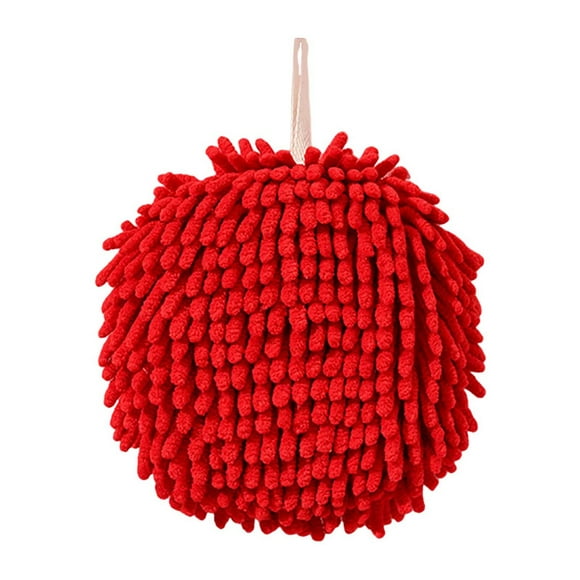 Toalla de mano colgante para cocina con motivo de frutas, de felpa coral, superabsorbente y adorable paño de secado.