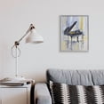 thumbnail image 2 of Stupell Industries Distressed Grand Piano Instrument Blue Gold Abstract Painting Gray Framed Art Print Wall Art, 16 x 20, 2 of 8