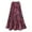 Wine, variant on Womens Reversible Long Skirt - Broomstick Boho Midi Skirt by CATALOG CLASSICS - Black, Medium