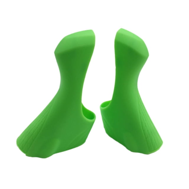 2 fundas protectoras de silicona para palanca de cambios Verde
