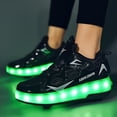 thumbnail image 2 of Zapatillas de deporte para niños Zapatos de doble rueda Zapatos con luz LED 623, 2 of 3