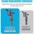 Micro Set of 8 Brown Boot Ignition Coil Pack Compatible with Ford