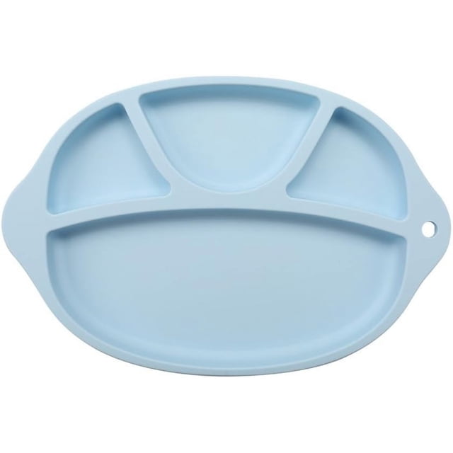 Platos de succión de silicona sin BPA, perfectos para niños pequeños que se alimentan solos, se mantienen en cualquier superficie, irrompibles y livianos, resistentes a los olores, aptos para