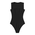 thumbnail image 5 of (clearance Sale)MSJUHEG Jumpsuits for Women Shapewear Tummy Control Shapewear Power Tanktop Bodyshaper New Ribbed Jumpsuit Shaping High Elastic Butt Slim Fit Jumpsuit Shapewear Bodysuit Black M, 5 of 7