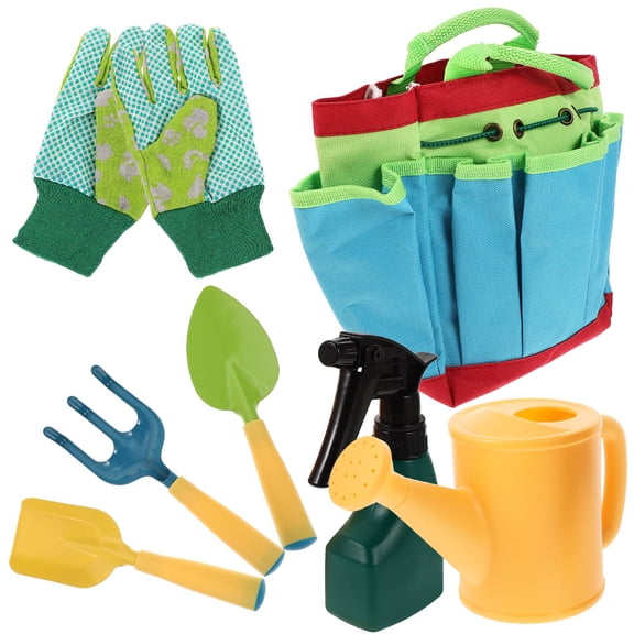 LOLIPPYY 1 Set of Gardening Tool Set Assorted Color Plastic Iron Fabric Convenient Design