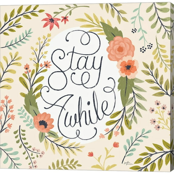 Retro Garden II by Janelle Penner, Canvas Wall Art