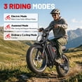 thumbnail image 7 of UL2849 Electric Bike for Adults - Peak 1500W Motor, 20"x4" Fat Tire,48V/17.5AH, Full Suspension, 7-Speed SHIMANO, 7 of 7