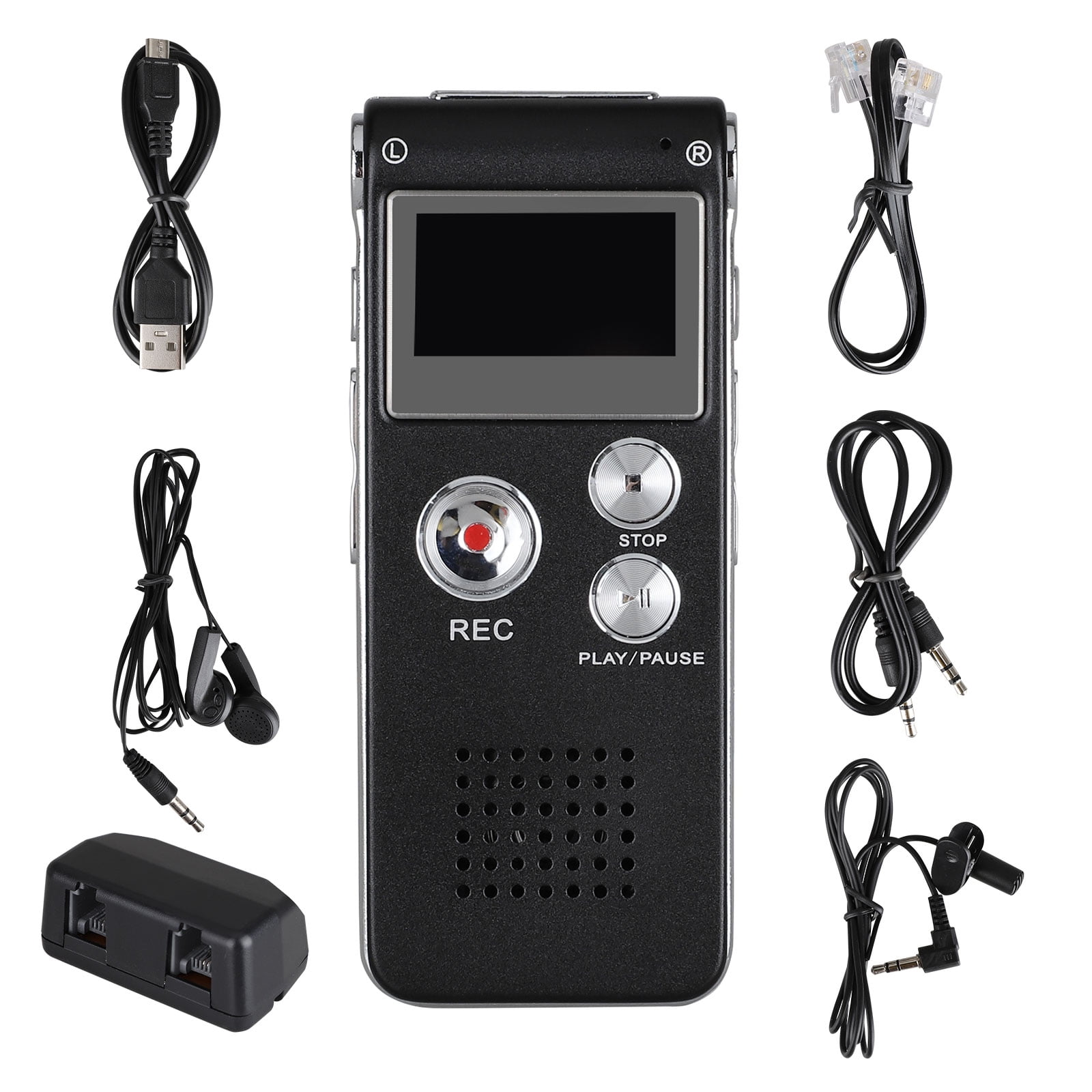 Meetings Men Women Portable Audio Recorder Device MP3 Player for Student Interviews 64GB Voice Recorder Digital Voice Activated Recorder Playback for Lectures 