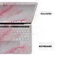 thumbnail image 4 of Design Skinz Marbleized Pink Paradise V6 Full-Body Wrap Scratch Resistant Decal Skin-Kit Compatible with MacBook 11'' Air (A1465/A1370), 4 of 9