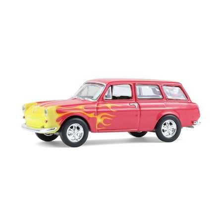 1/64 1963 Volkswagen Type 3 Panel Van, Flames, Club V-Dub Series 21 36120-B