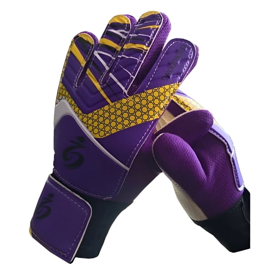 TELOLY Goalie Gloves,1 Pair Goalie Gloves Non-Slip Sweat Absorption High Elasticity Children Soccer Goalkeeper Gloves Sports Protective Gear