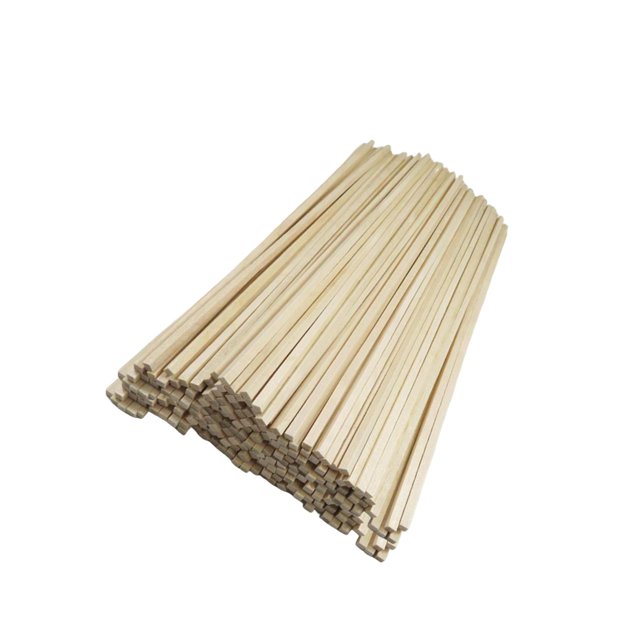 Youkk 100Pcs Unfinished Wood Sticks Woodcrafts for Crafts Model Building Supplies 100cm