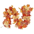 thumbnail image 2 of LShunze 5.57ft Fall Garland Maple Leaf, Hanging Vine Garland Artificial Autumn Foliage Garland Thanksgiving Decor for Home Wedding Fireplace Party Christmas, 2 of 8