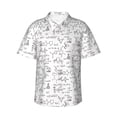 thumbnail image 2 of Picia Chemical Formulas Gentle Cotton Regular Fit Short Sleeve Casual Hawaiian Shirt for Men-Medium, 2 of 8