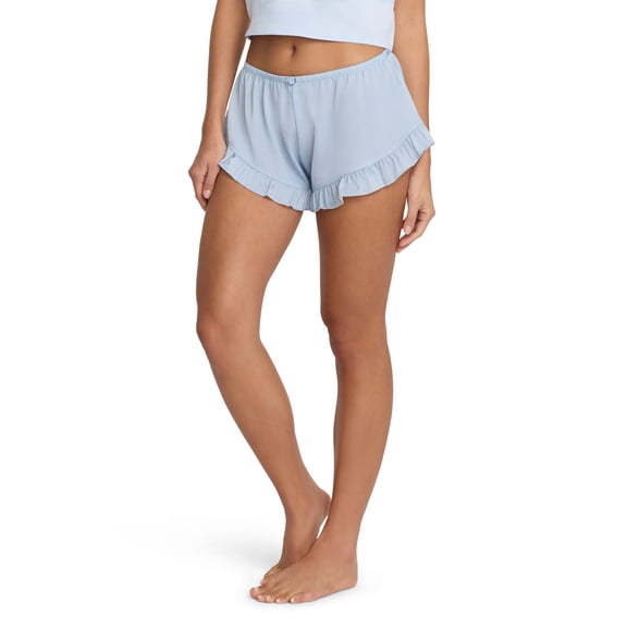 Mills by Millie Bobby Brown Women's Satin Tap Shorts with Rosettes, Sizes XS-XXXL
