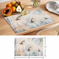 thumbnail image 5 of Coastal Pumpkins Fall Placemats Set of 2 Thanksgiving Botanical Rustic Vintage Place Mats Indoor Wipeable Table Mats Washable Dining Table Placemats for Kitchen Holiday Party Home Decor 13x19 Inch, 5 of 7