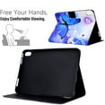 thumbnail image 2 of ELEHOLD Flip Leather Case design for iPad Mini 6 Card Slots Kickstand Auto Wake/Sleep Function Butterfly Pattern Shockproof Case,For iPad mini (6th Generation),A, 2 of 8