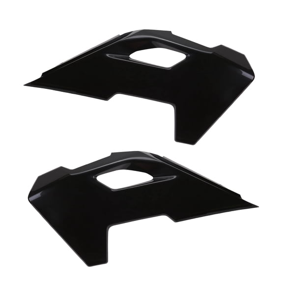 Polisport Radiator Scoops - Black Panels for Husqvarna TE 150 (2024-2026) - OEM Fit, Glossy Finish, Lightweight & Impact-Resistant, Easy Installation