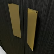 HRX Glass PH05- Brass Gold- Self-Stick Pull Handles for Kitchen Cabinet and Closet Doors.