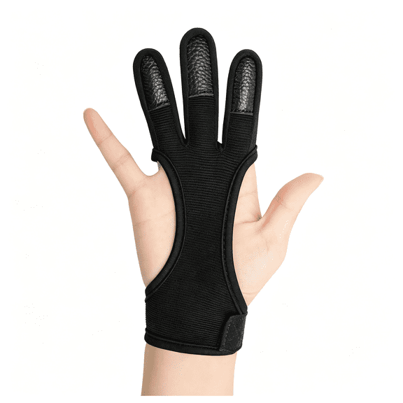 XIBUFE Archery Glove-Three Finger Leather Protective Gloves for Shooting-Kids' Gear Accessories