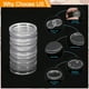 thumbnail image 3 of Uxcell 30pcs Soportes de Monedas Redondos Acrílicos Transparentes Cubiertas de Cápsulas de Plástico Contenedor de Colección de Monedas 20mm, 3 of 6