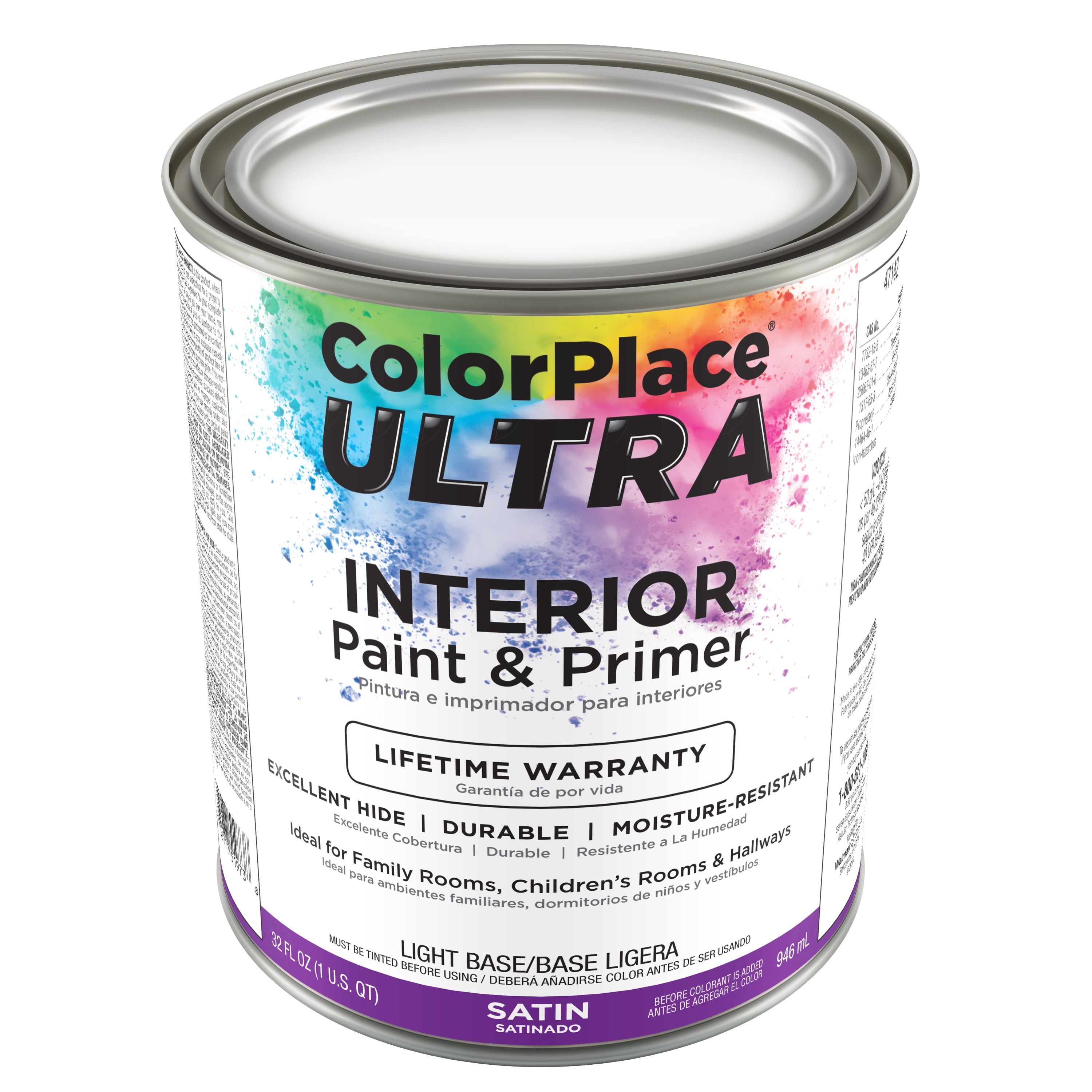 Color Place Ultra Satin Interior Paint & Primer Light Base 1-Qt